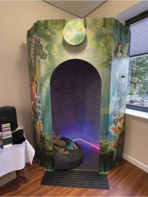 Pupil using the acoustic pod