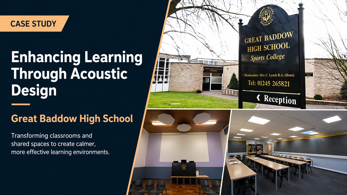 Great Baddow High School Acoustic Transformation